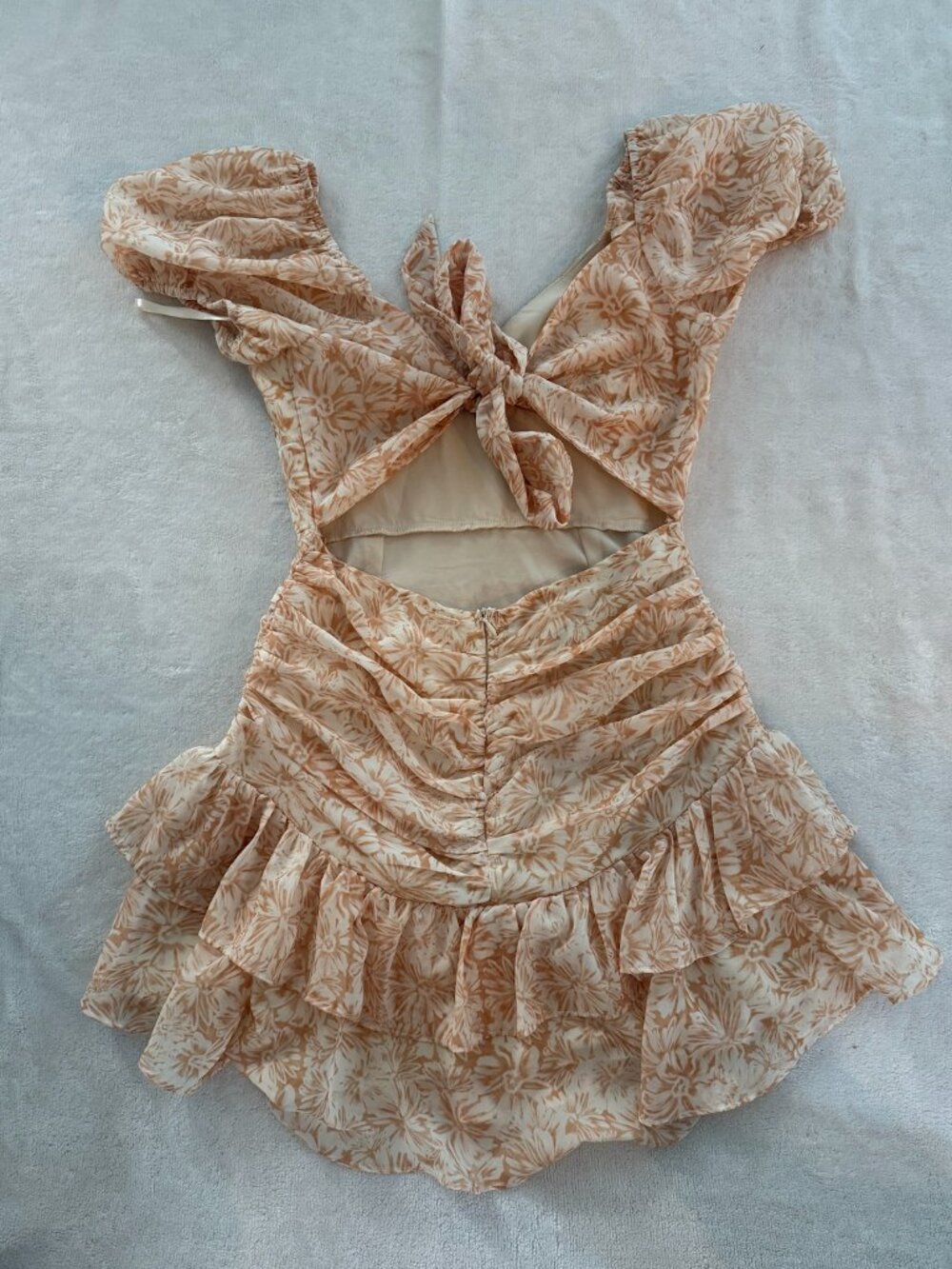 Hello Molly Orange Ruffle Dress - Picture 2 of 2